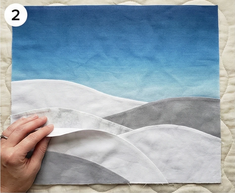 Winter Landscape Art Quilts with Insulated Batting