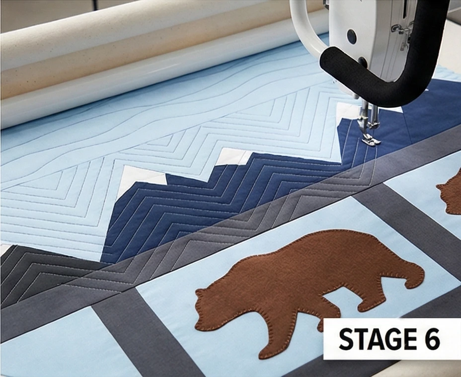 Woodland Bear and Mountain Quilt Themes for Nature Lovers