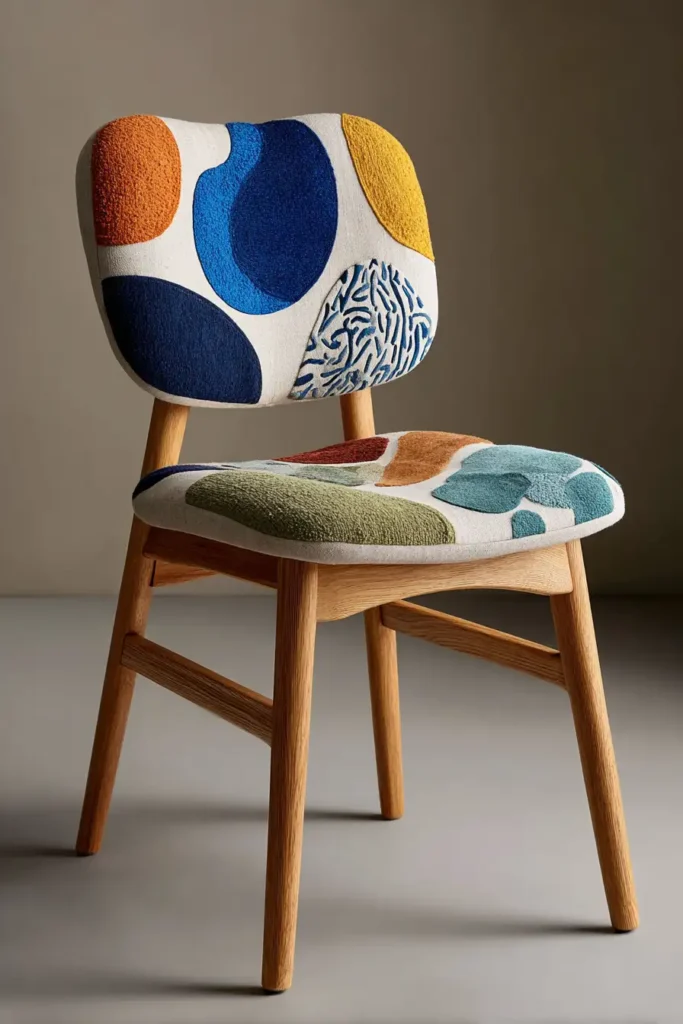 Abstract Art Inspired Chair Pads for Comfortable Seating