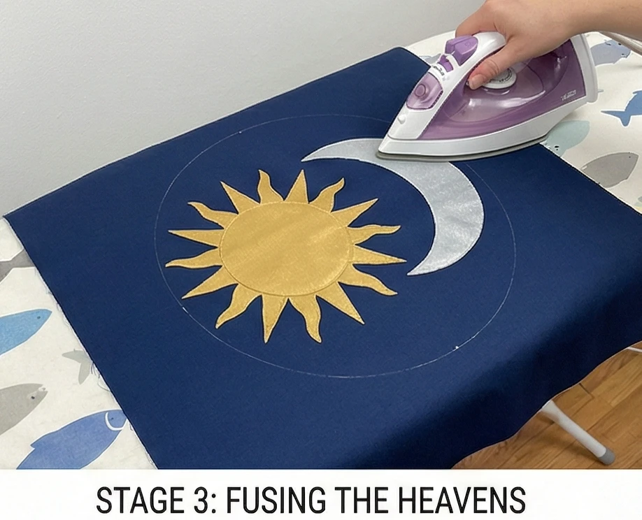 Celestial Sun and Moon Quilt Patterns for Mystical Wall Art