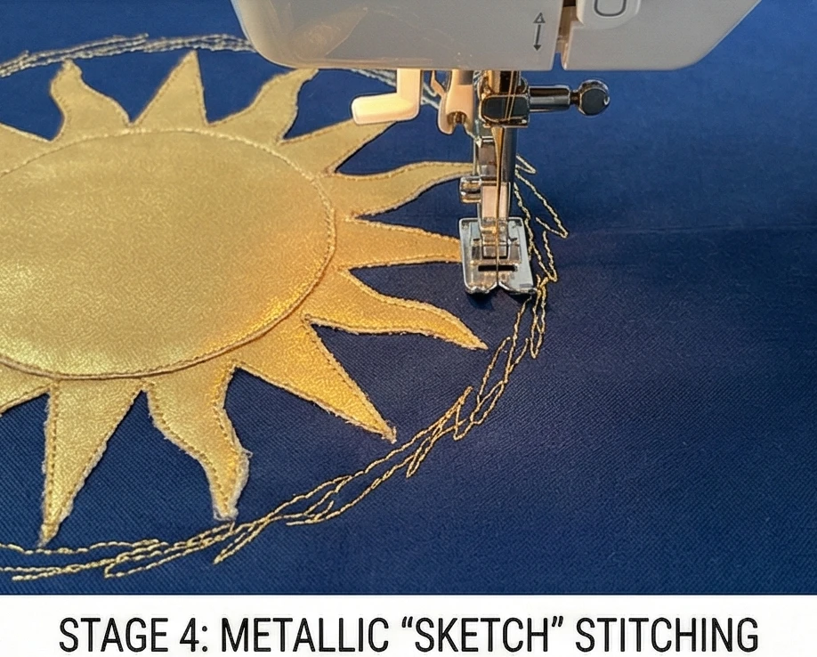 Celestial Sun and Moon Quilt Patterns for Mystical Wall Art