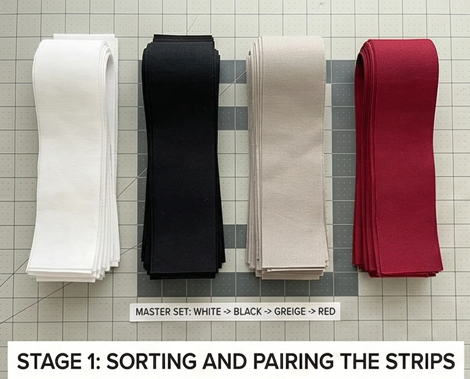 Sophisticated Striped Jelly Roll Bed Runners for a Layered Look