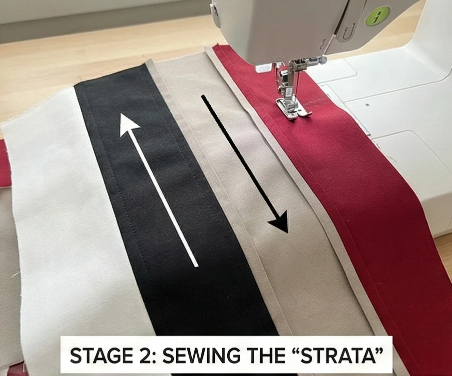 Sophisticated Striped Jelly Roll Bed Runners for a Layered Look