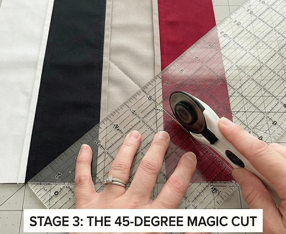 Sophisticated Striped Jelly Roll Bed Runners for a Layered Look