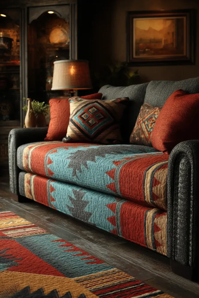 Chic Navajo Quilt Pattern Sofa Covers for Stylish Living Rooms