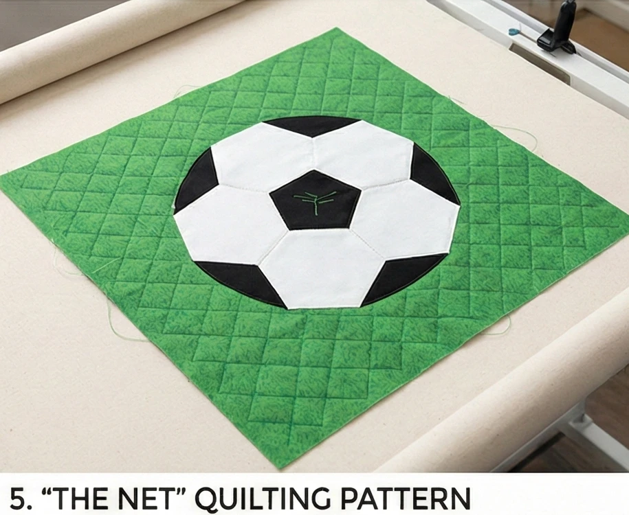 Comfortable Soccer Star Quilt Patterns for Pillow Covers