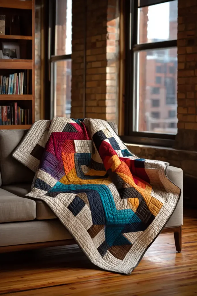 Contemporary Log Cabin Variations for Modern Sofas