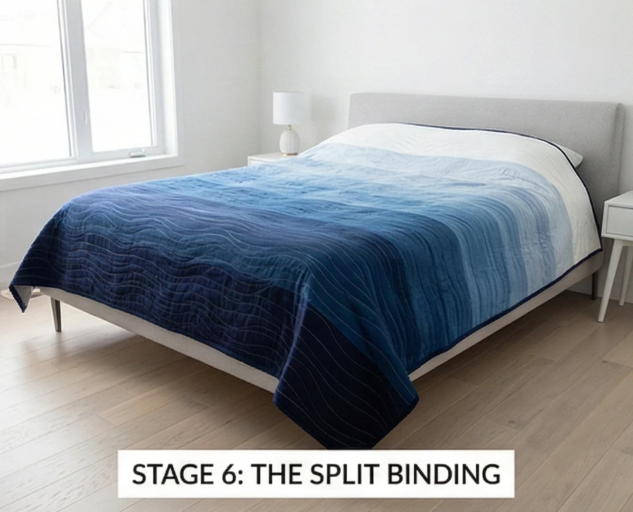 Contemporary Ombre Gradient Bed Quilt Designs