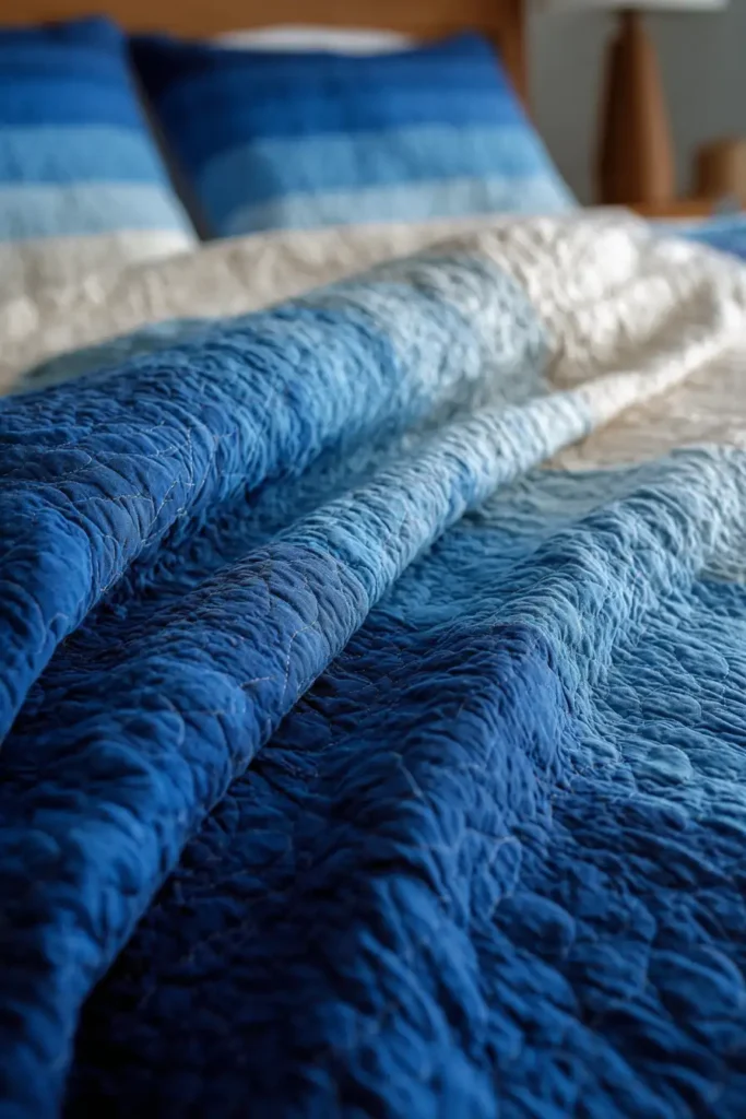 Contemporary Ombre Gradient Bed Quilt Designs