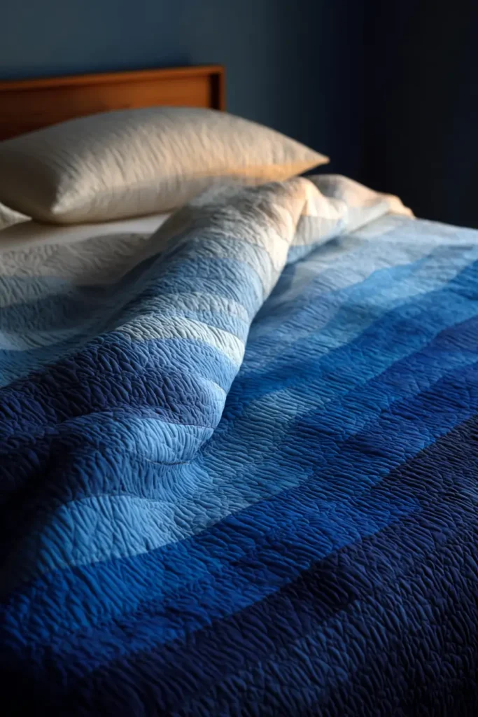 Contemporary Ombre Gradient Bed Quilt Designs