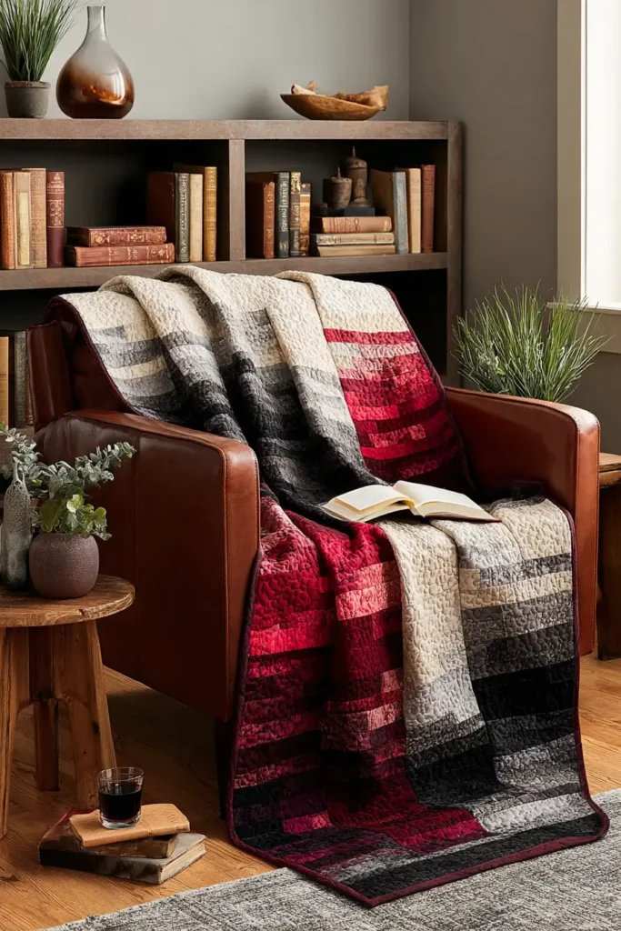 Cozy Jelly Roll Lap Quilts for Relaxing Reading Nooks