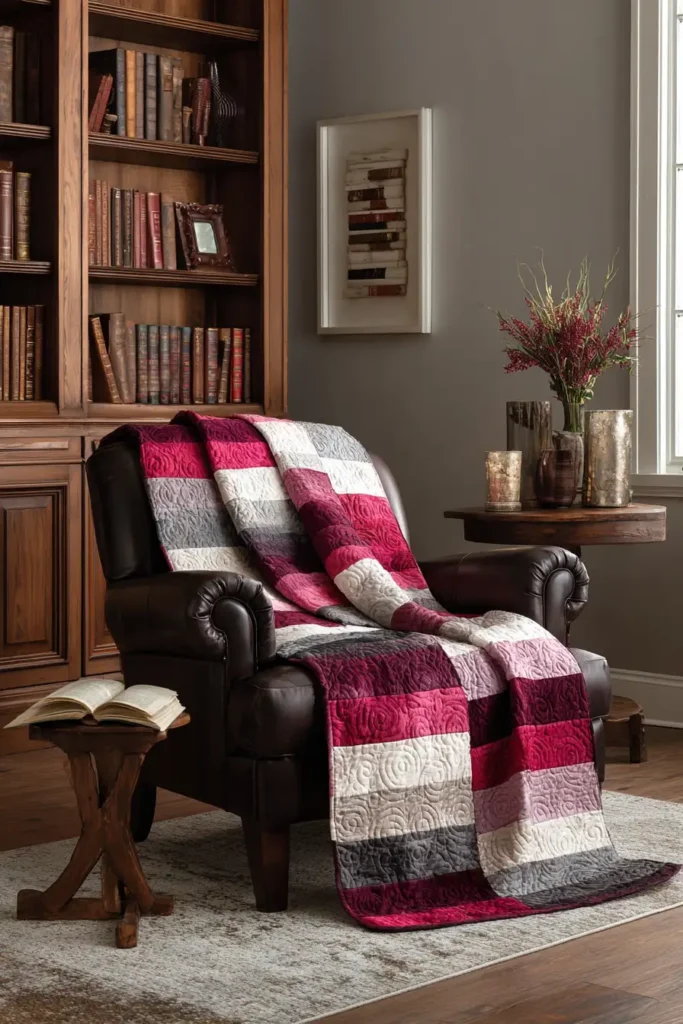 Cozy Jelly Roll Lap Quilts for Relaxing Reading Nooks