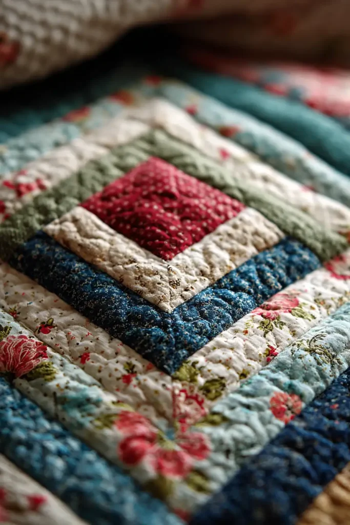 Cozy Log Cabin Jelly Roll Quilts for Inviting Guest Rooms