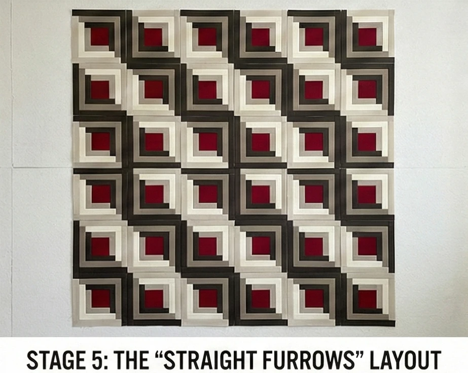 Cozy Log Cabin Jelly Roll Quilts for Inviting Guest Rooms