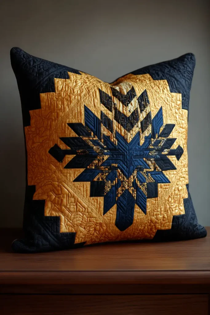 DIY Log Cabin Quilted Pillow Covers for a Cozy Bed