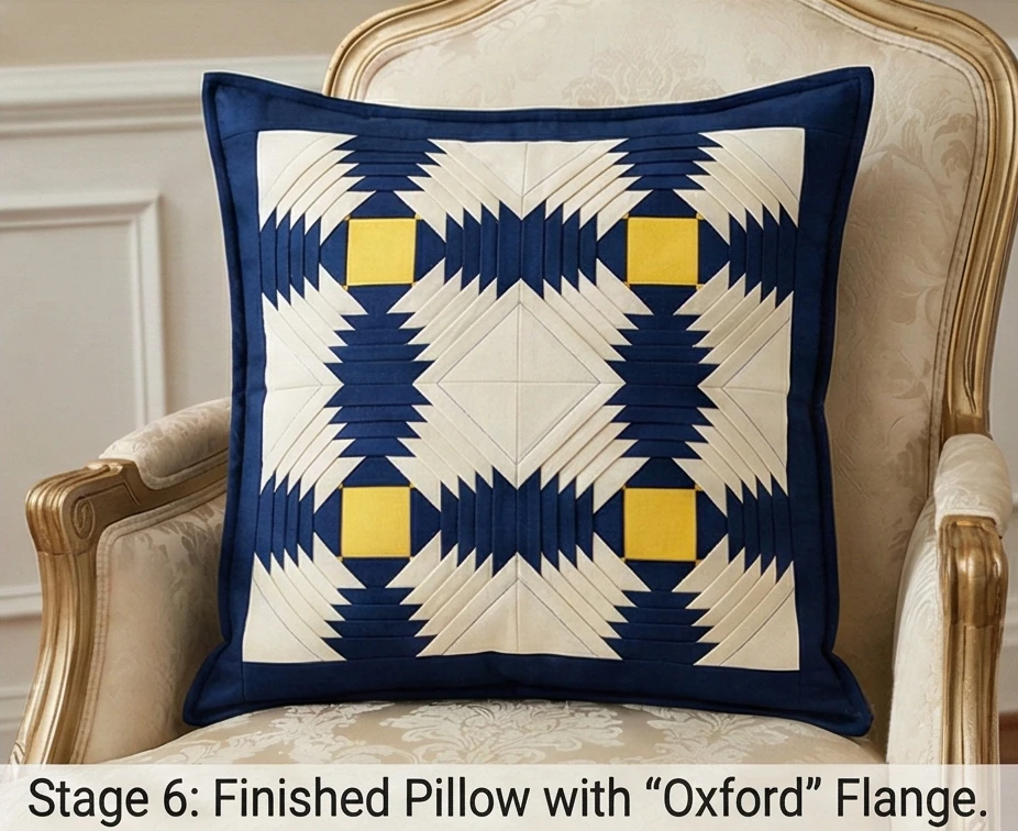 DIY Log Cabin Quilted Pillow Covers for a Cozy Bed