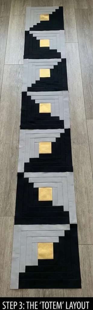 Decorative Log Cabin Quilt Panels for Accent Walls