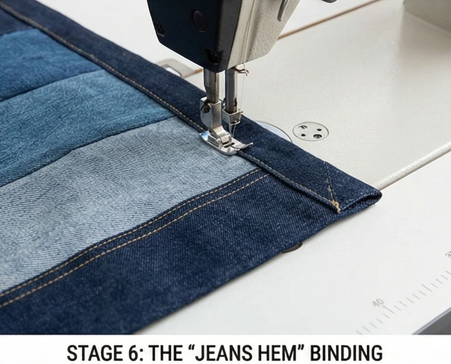 Durable Denim Modern Quilt Covers for Family Living