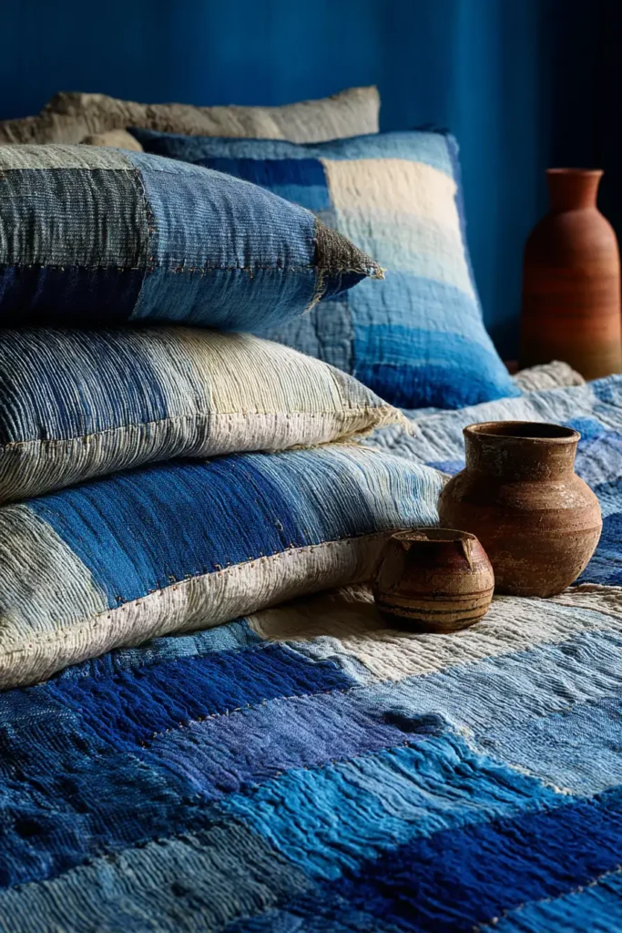 Durable Denim Modern Quilt Covers for Family Living