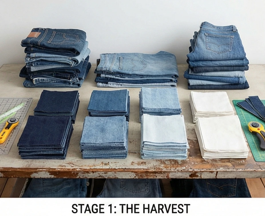 Durable Denim Modern Quilt Covers for Family Living