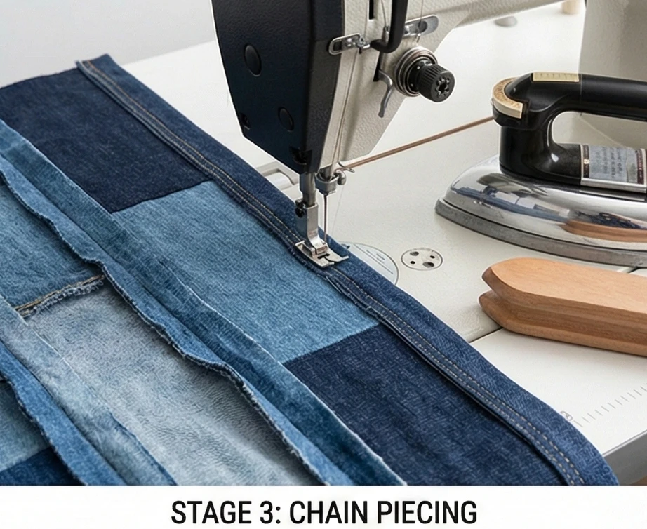 Durable Denim Modern Quilt Covers for Family Living