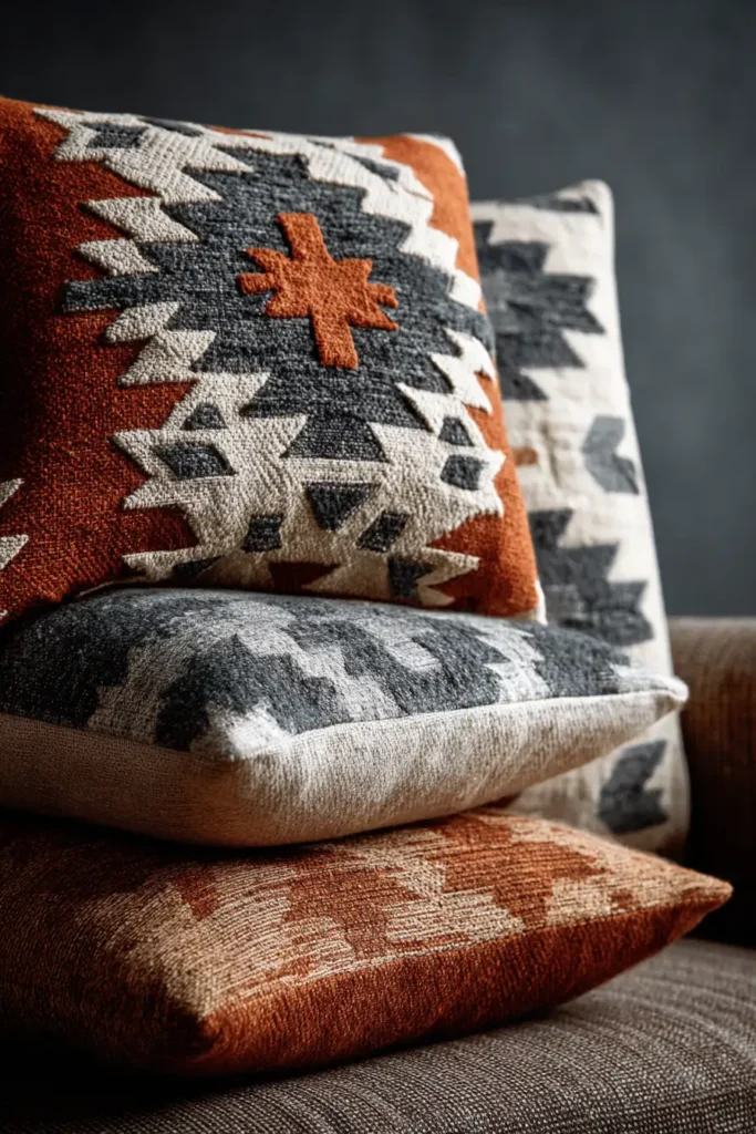 Durable Navajo Quilt Cushion Covers for Everyday Family Comfort