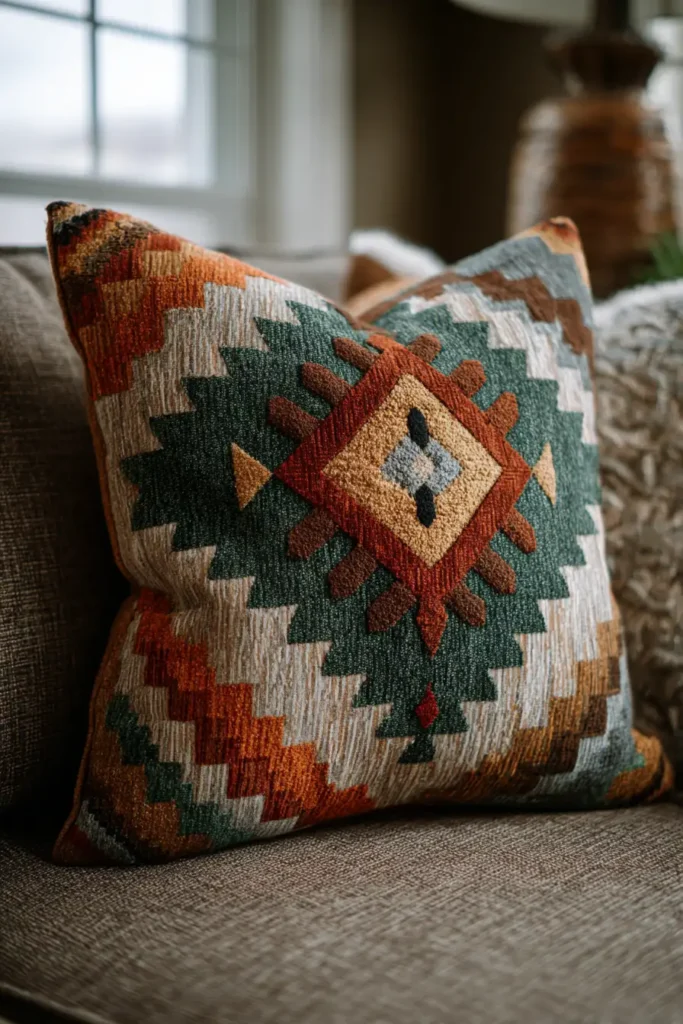 Durable Navajo Quilt Cushion Covers for Everyday Family Comfort