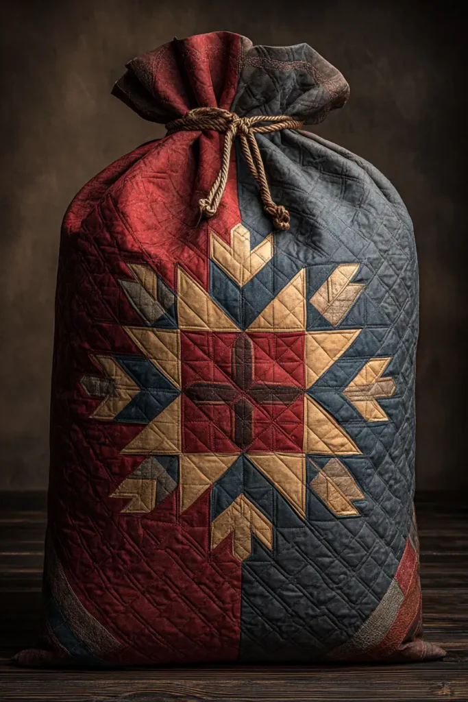 Durable Quilted Lakota Star Laundry Bags for Stylish Home Organization