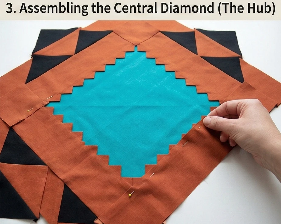 Elegant Navajo Quilt Pattern Designs for Master Bedroom Bed Covers