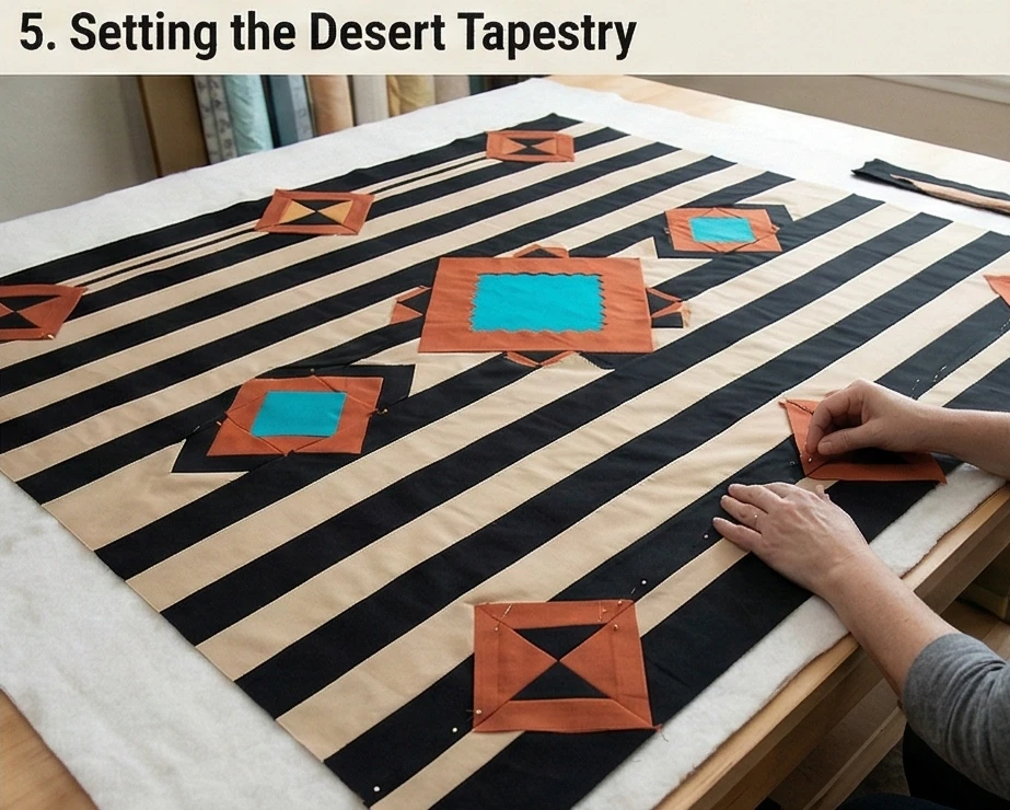 Elegant Navajo Quilt Pattern Designs for Master Bedroom Bed Covers