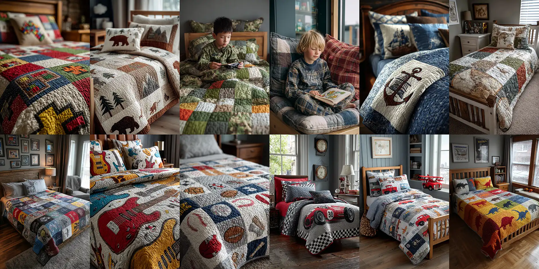 Everyday Comfortable and Stylish Quilt Patterns for Boys