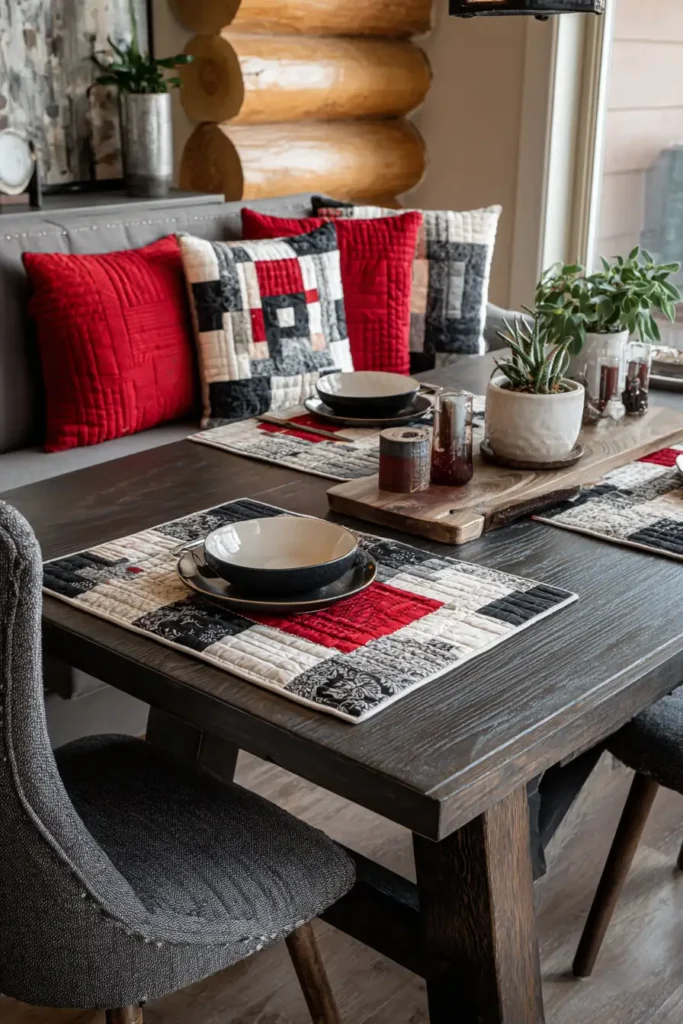 Farmhouse Chic Jelly Roll Placemats for Beautiful Dining