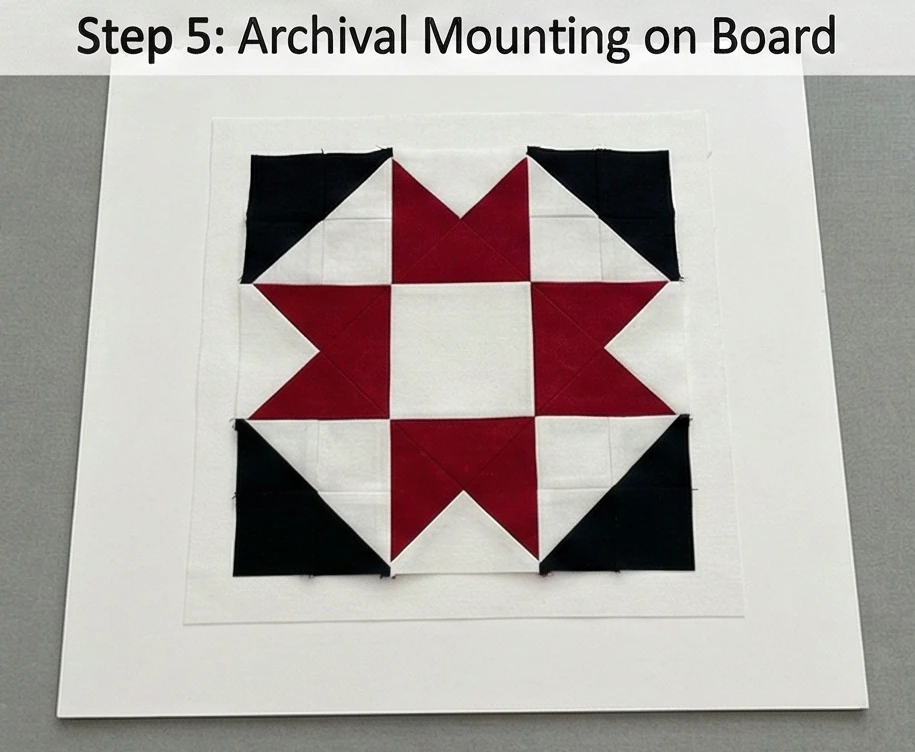 Framed Mini Jelly Roll Quilt Blocks for Gallery Wall Art