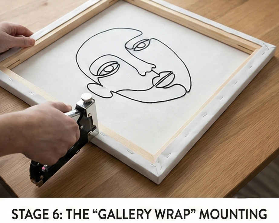 Framed Minimalist Line Art Quilt Designs for Gallery Walls