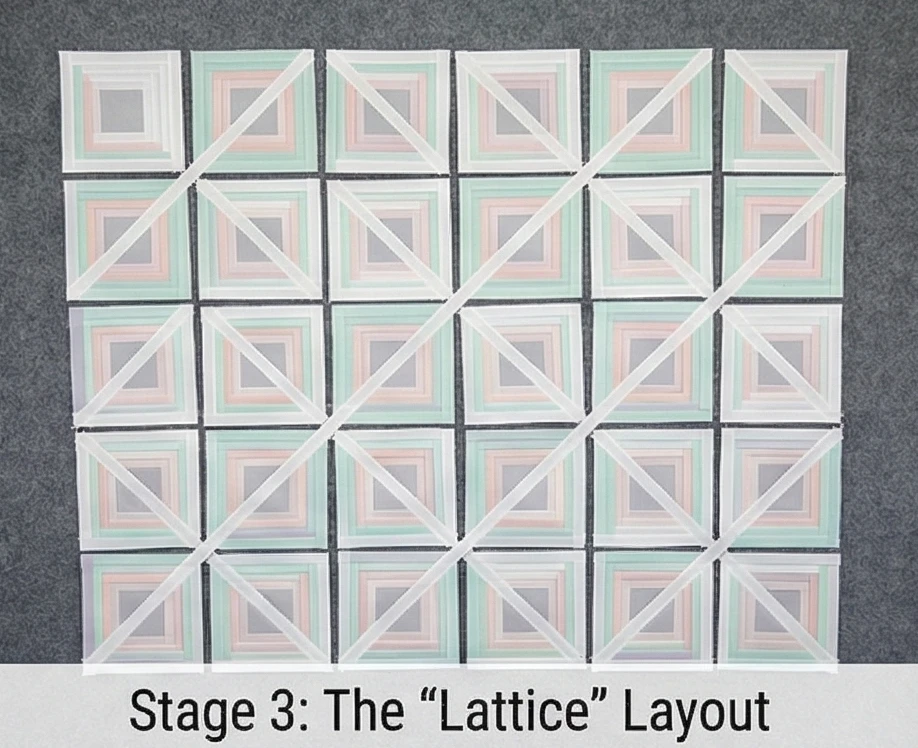 Gentle Pastel Log Cabin Quilts for Serene Nursery Decor