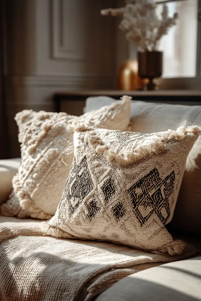 Geometric Boho Cushion Covers for Elegant Sofa Styling