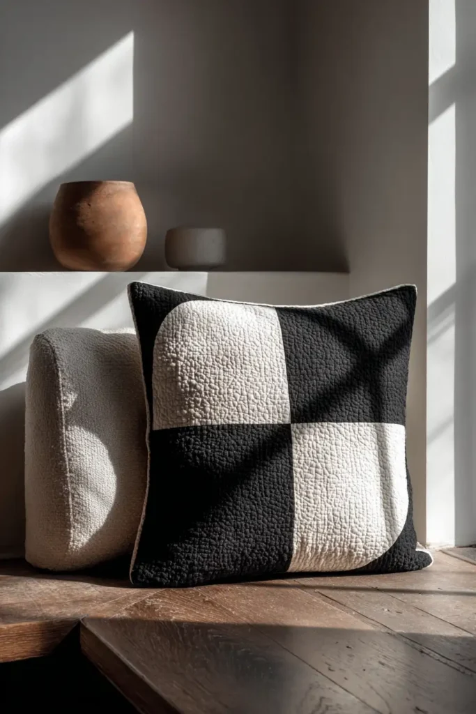 High-Contrast Modern Cushion Covers for Chic Decor