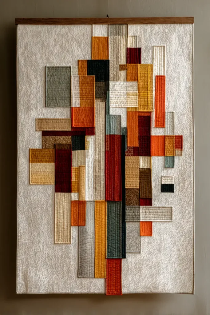 Improv Piecing Quilt Patterns for Unique Wall Hangings