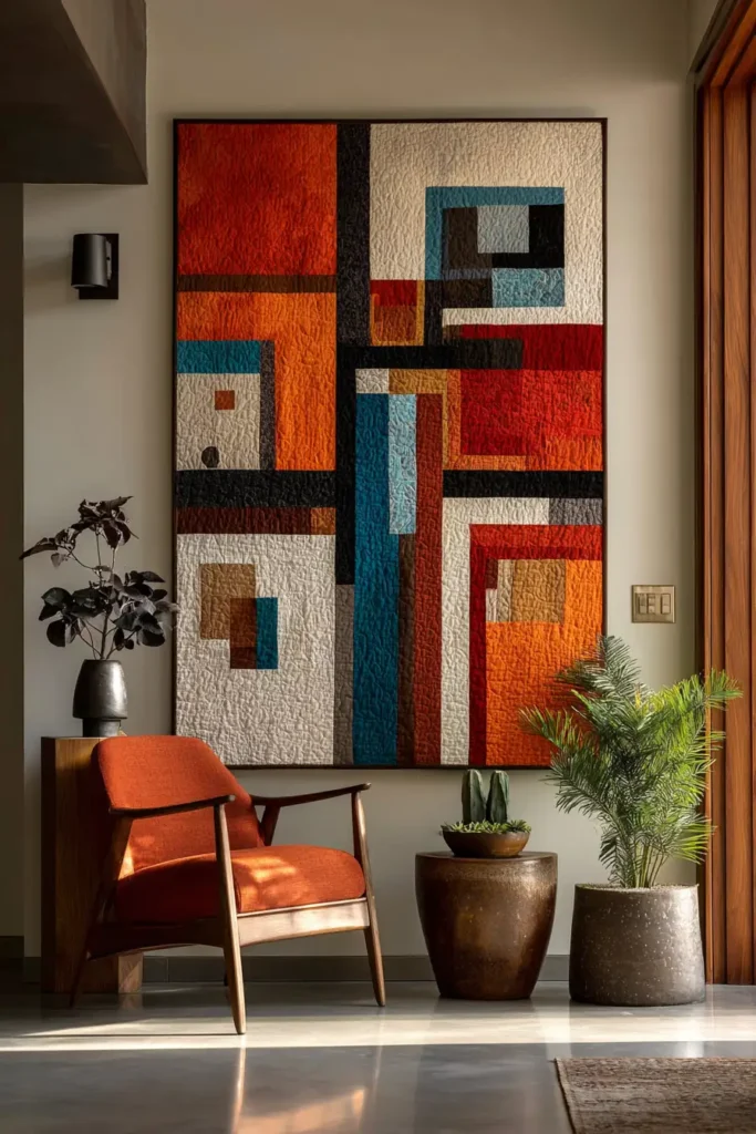 Improv Piecing Quilt Patterns for Unique Wall Hangings