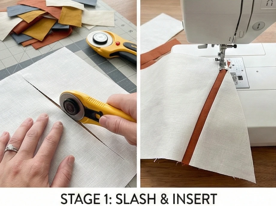 Improv Piecing Quilt Patterns for Unique Wall Hangings