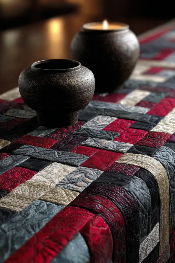 Intricate Braided Jelly Roll Table Toppers for Centerpieces