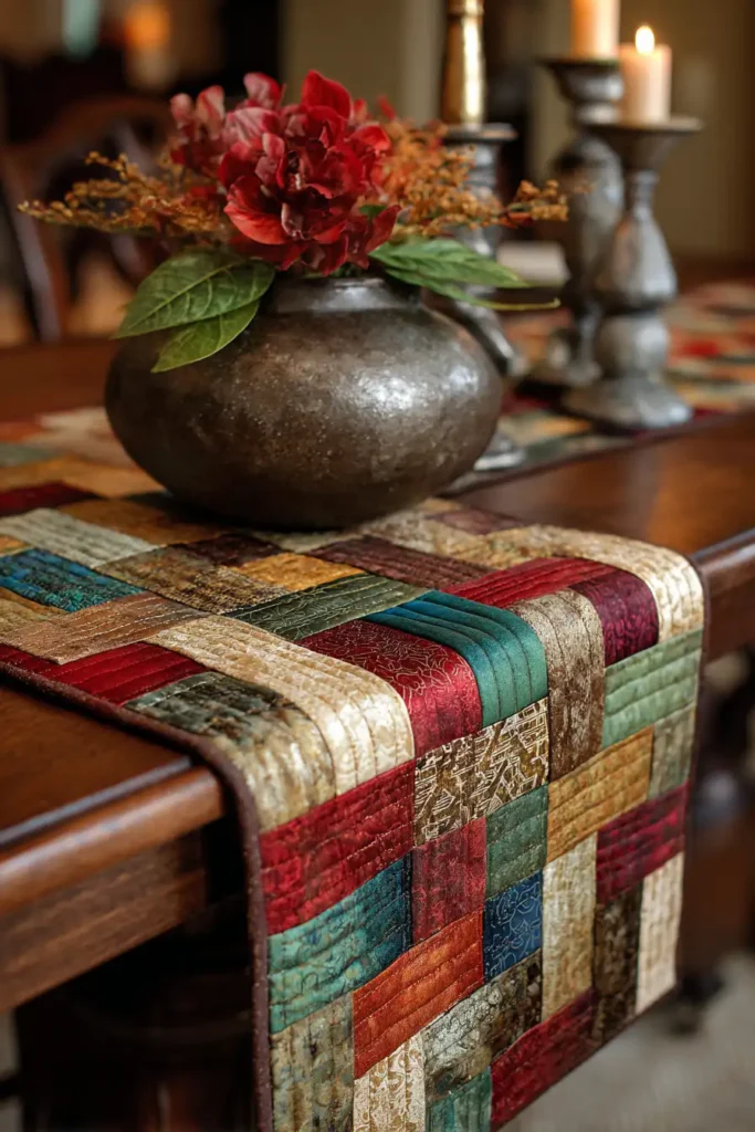 Intricate Braided Jelly Roll Table Toppers for Centerpieces