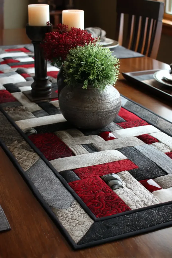 Intricate Braided Jelly Roll Table Toppers for Centerpieces