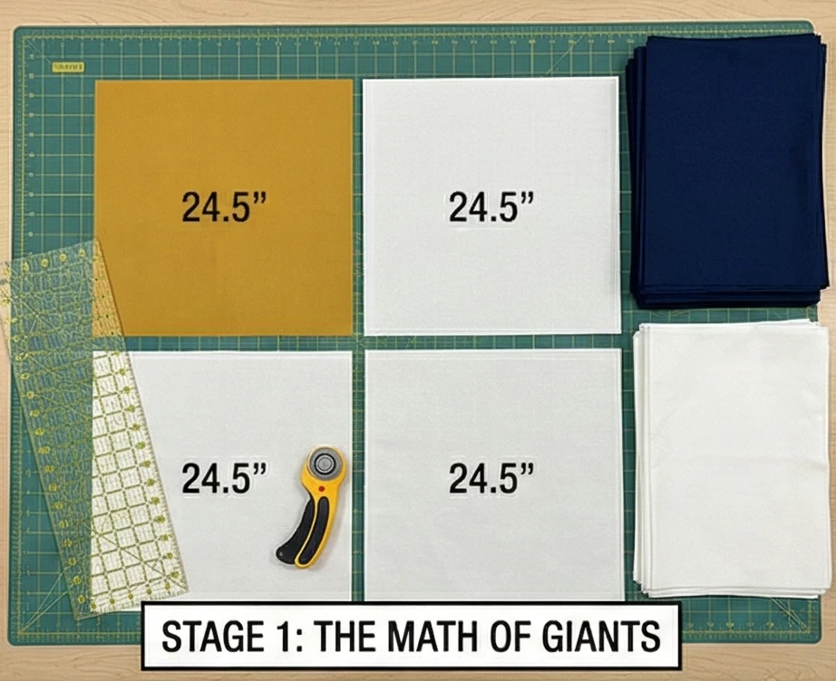 Large-Scale Block Patterns for Bold Statement Bedding