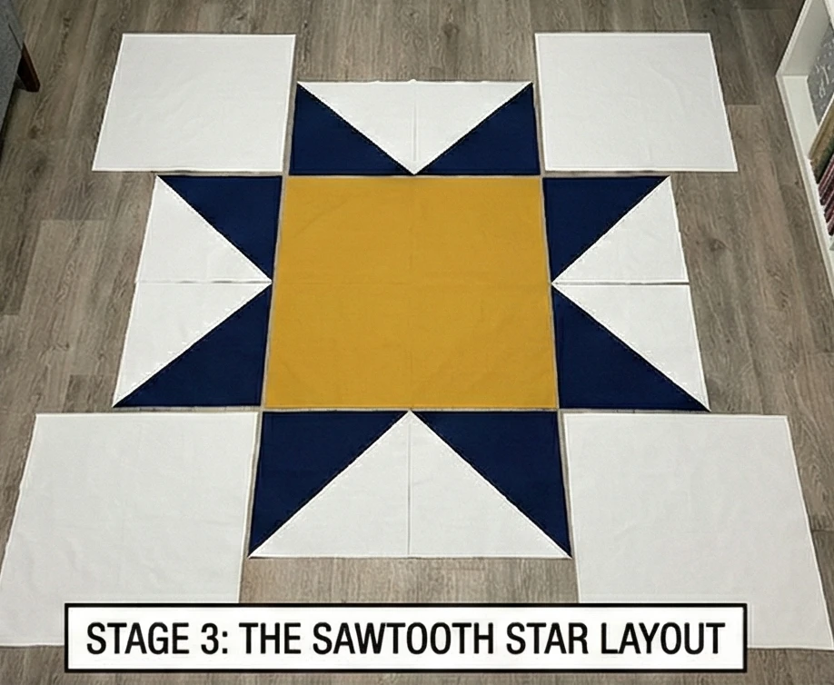 Large-Scale Block Patterns for Bold Statement Bedding