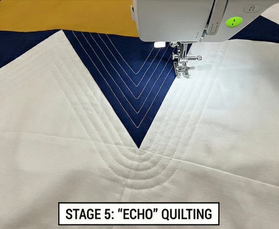 Large-Scale Block Patterns for Bold Statement Bedding