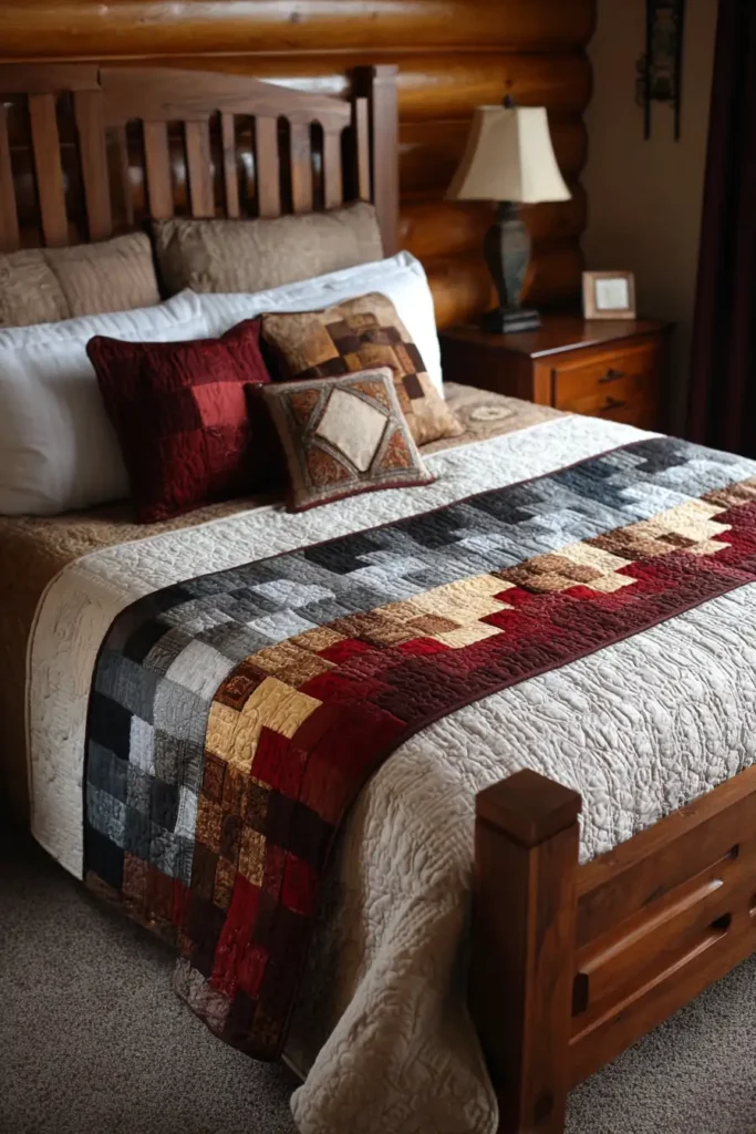 Log Cabin Bed Runner Ideas to Elevate Your Bedroom Decor