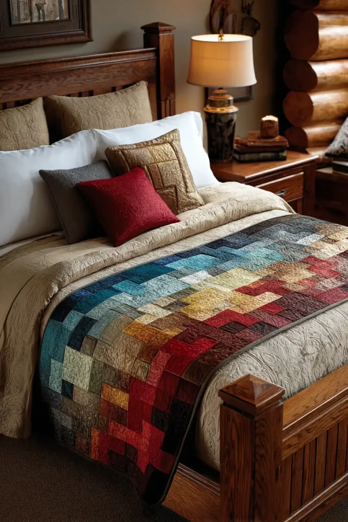 Log Cabin Bed Runner Ideas to Elevate Your Bedroom Decor