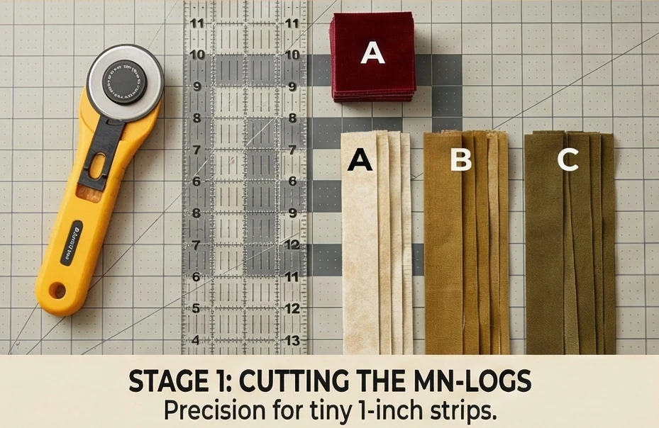 Log Cabin Quilted Table Runners for Elegant Dining Room Decor