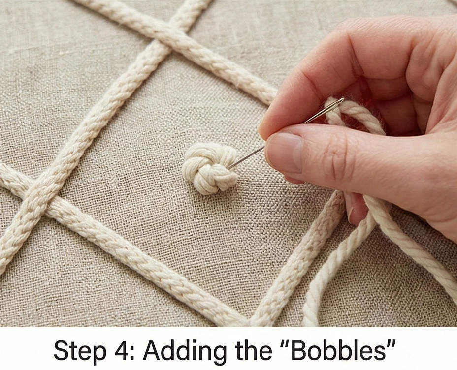 Macramé Inspired Quilted Pillow Shams for Texture